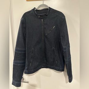 Men's True Religion Denim Bomber Jacket (L)